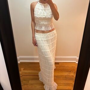 Elegant White Women's Skirt
